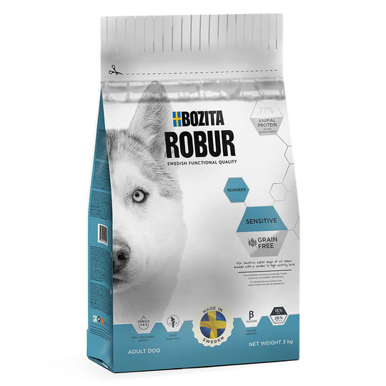 Bozita Robur Sensitive Grainfree Renkött - 3 kg