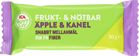 ICA Gott Liv Frukt- & Nötbar Äpple & Kanel 50 g