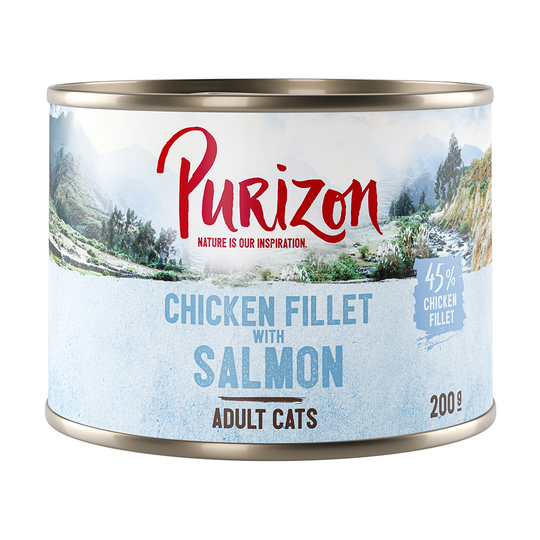 Purizon Adult - Grain Free 6 x 200 g - Kycklingfilé & lax