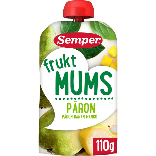 Semper Fruktmums Päron 110 g