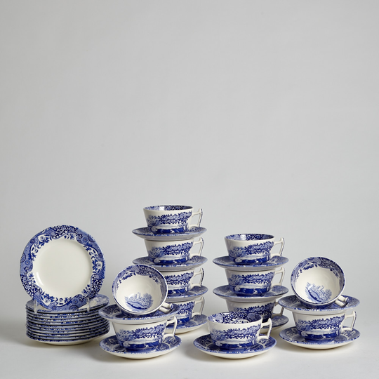 Spode - SÅLD Teservis "Blue Italian" 36 delar