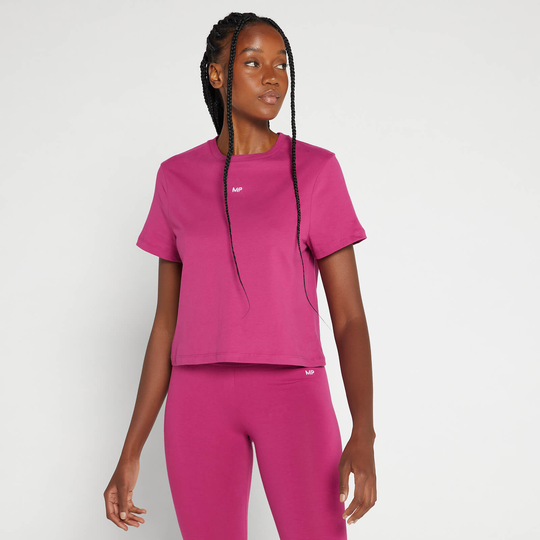 MP Women's Crop T-Shirt - Sangria/röd - L