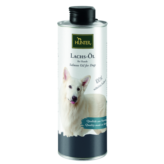 HUNTER laxolja - Ekonomipack: 2 x 500 ml hund