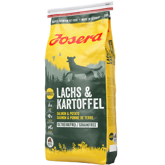 Ekonomipack: 2 x 15 eller 3 x 4 kg Josera hundfoder - Lax & potatis, spannmålsfritt