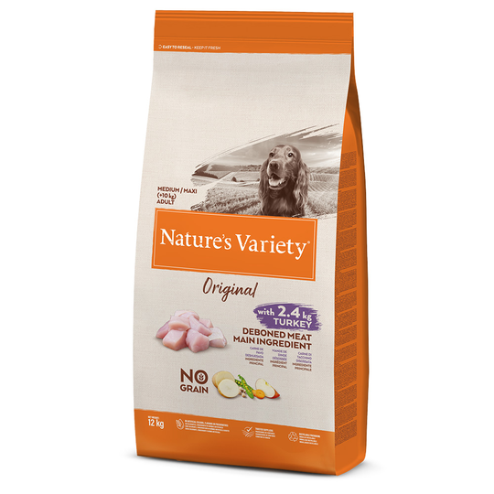 Nature's Variety Original No Grain Medium Adult Turkey - 12 kg