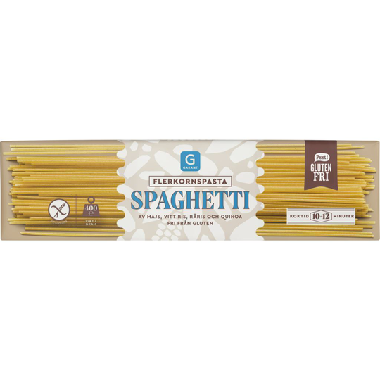 Garant Glutenfri Spaghetti Flerkornspasta 400 g