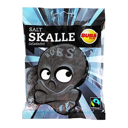Bubs Salt Skalle i Påse - 90 gram