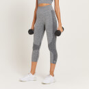 MP Women's Curve High Waisted 3/4 Leggings - Grå - XXL