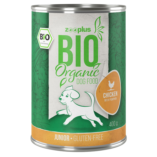 zooplus Bio Junior Kyckling med pumpa - 6 x 400 g