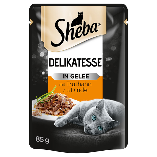 Sheba 12 x 85 g portionspåsar - Delikatesse in Jelly med kalkon