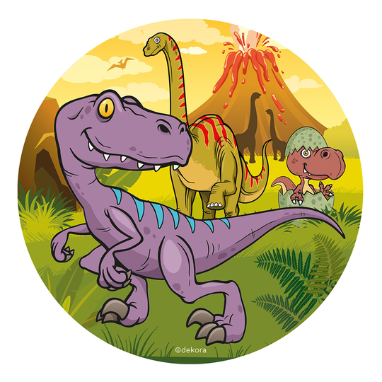 Tårtbild Dinosaurier
