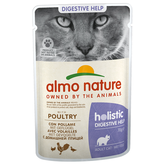 Almo Nature Holistic Digestive Help portionspåse - 24 x 70 g med fjäderfä