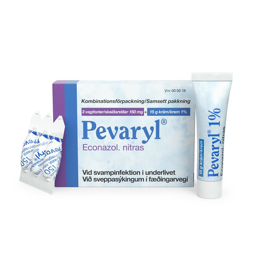 Pevaryl, vagitorium och kräm 150 mg + 1 % 1 st