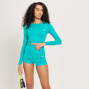 MP Women's Shape Seamless Long Sleeve Top -Lagoon - XS