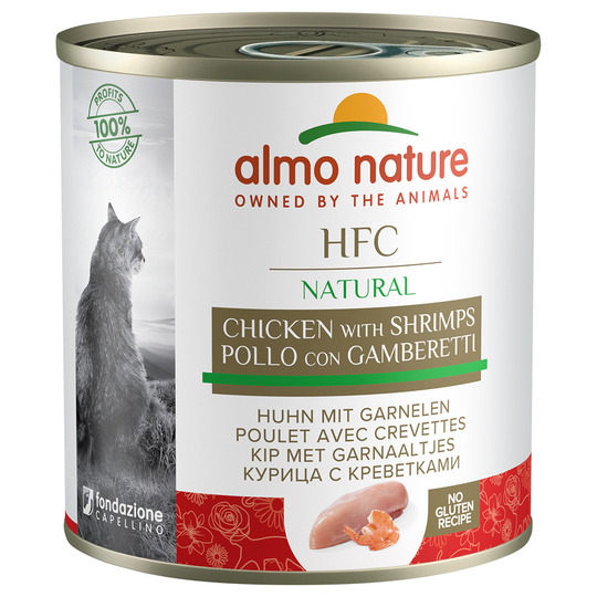 Ekonomipack: Almo Nature HFC 24 x 280 g - Kyckling & räkor