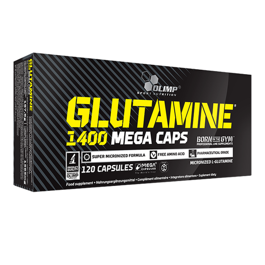 Glutamine Mega Caps 1400, 120 caps