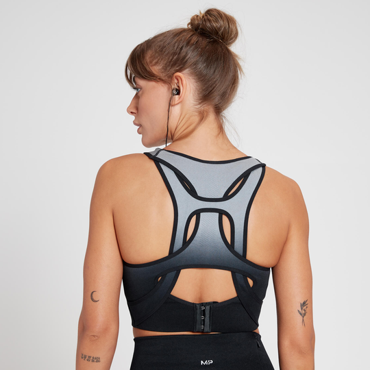 MP Women's Velocity Ultra Seamless Sports Bra - Svart - XXS