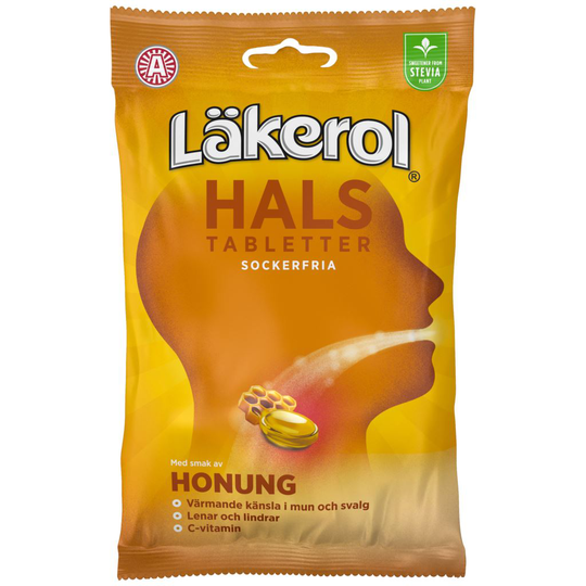Läkerol Hals honung 65 g