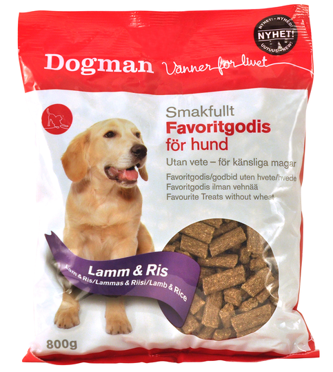 Dogman Favoritgodis lamm och ris 800g