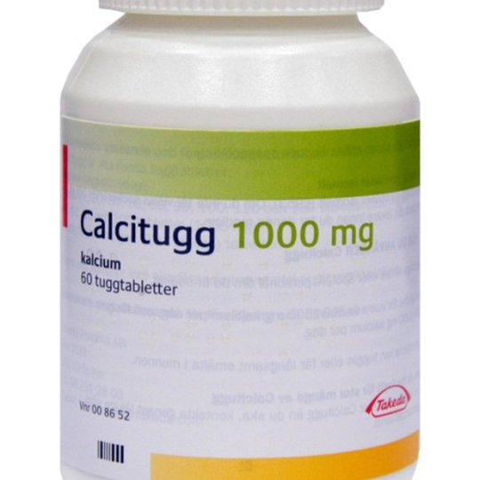 Calcitugg 1 g 60 tuggtabletter