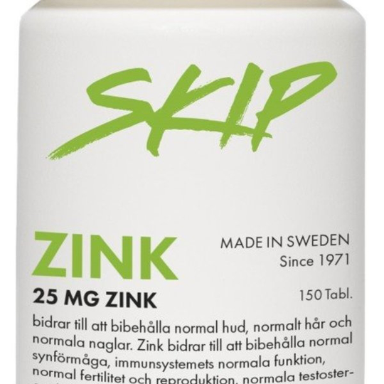 Skip Nutrition Skip Zink 25mg 150 st