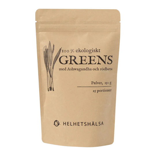 Helhetshälsa Greens med Ashwagandha, 150g ekologisk