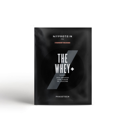THE Whey+ (Smakprov) - Jordgubbsmilkshake