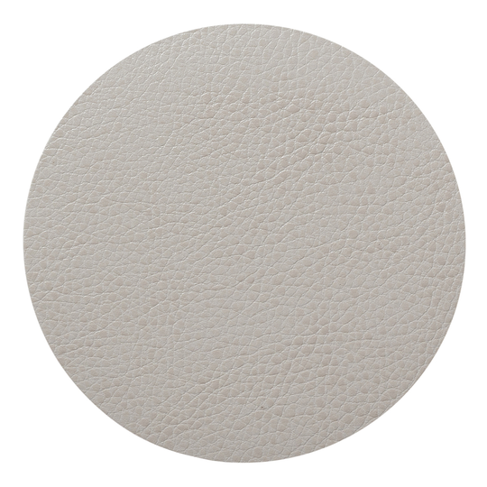 Lind DNA - Leather Serene Circle Glasunderlägg 10 cm Cream