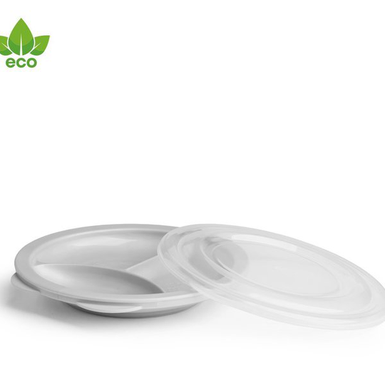 Herobility Eco Baby Plate Divider - Mist Gray