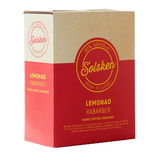 Solsken Rabarber Lemonad 3l bag-in-box