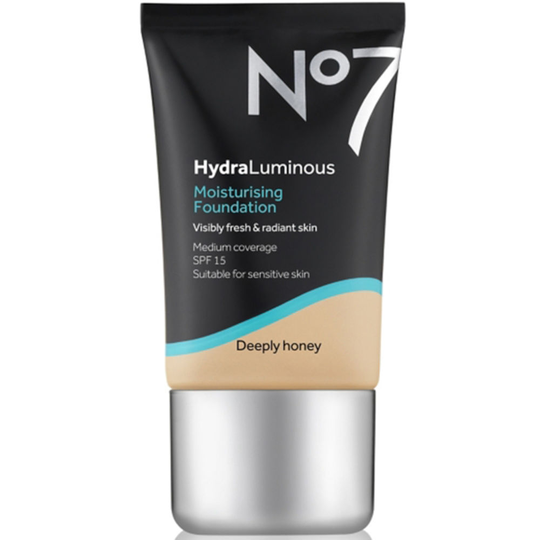 No7 HydraLuminous Moisturising Foundation SPF15 Deeply Honey 30 ml