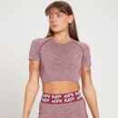 MP Women's Curve Crop Short Sleeve T-Shirt - Svart/körsbär - XXS