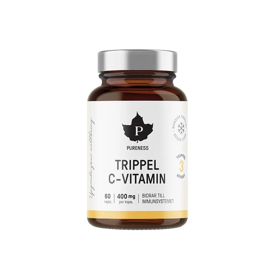 Pureness Trippel C-vitamin, 60 kapslar