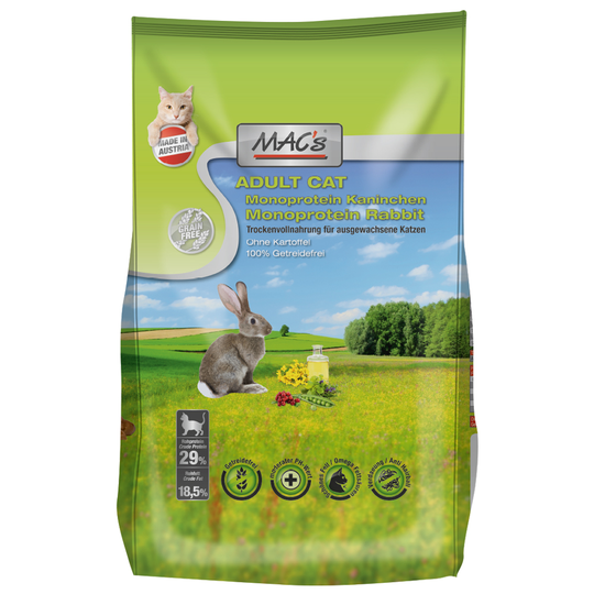 MAC's Superfood for Cats Adult Monoprotein Kanin - 1,5 kg
