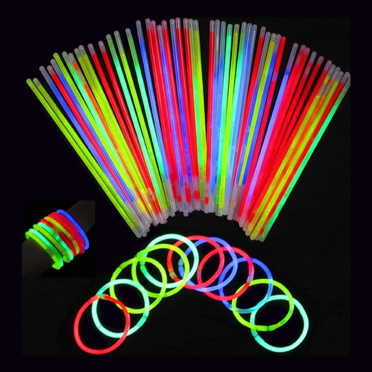 Självlysande Armband - 50-pack Blandade