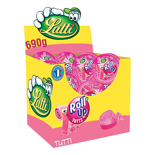 Roll Up Tutti Frutti Tuggummi - 24-pack