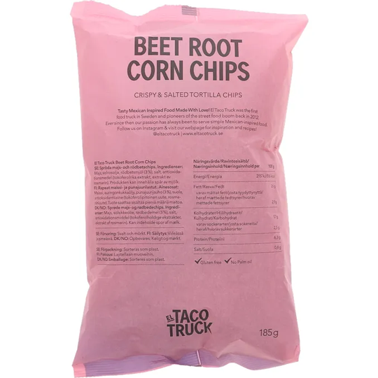 El Taco Truck 2 x Majschips Rödbeta