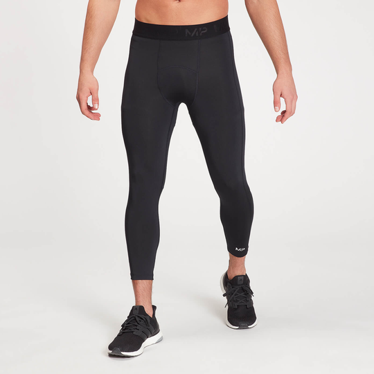 MP Training 3/4 Leggings Baselayer för män - Svart - XXXL