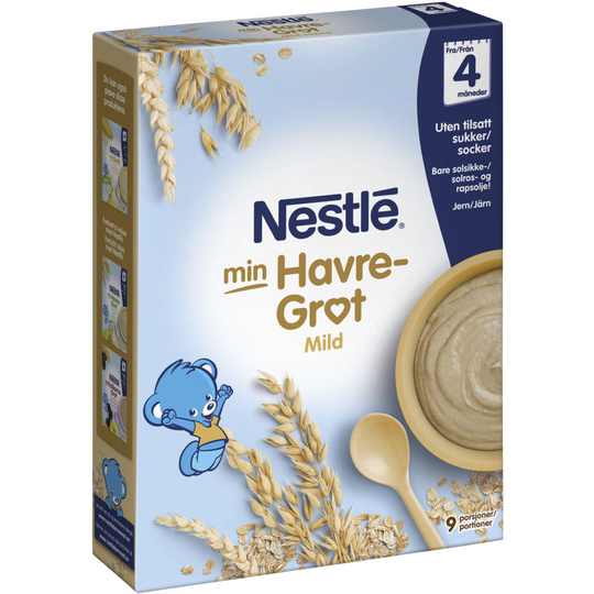 Nestlé Mild Havregröt Naturell 4 Månader 270 g