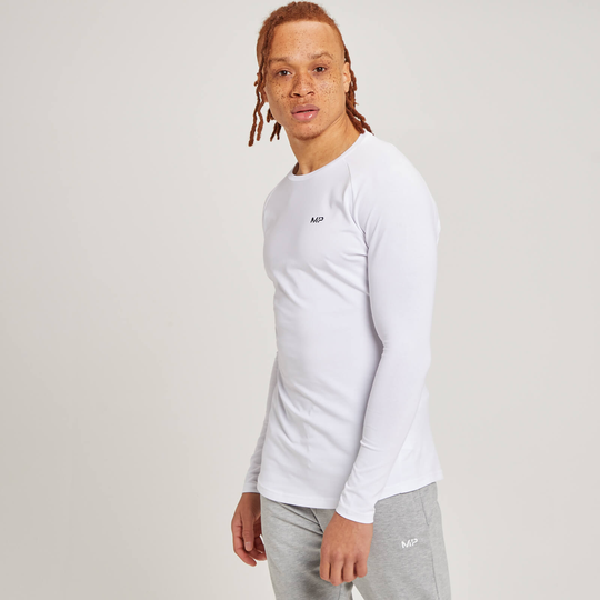 MP Form Long Sleeve Top för män - Vit - XXXL