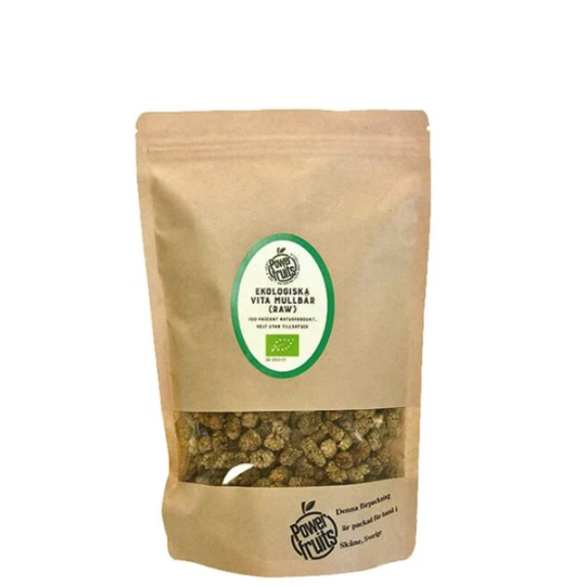 Powerfruits Ekologiska Vita Mullbär RAW 500 g