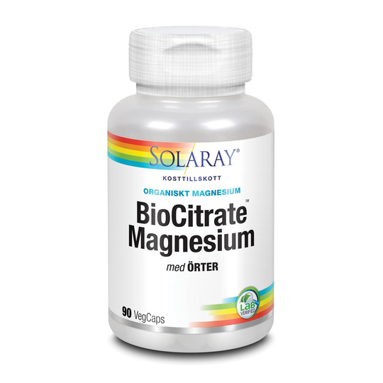 Solaray BioCitate Magnesium 90 kapslar