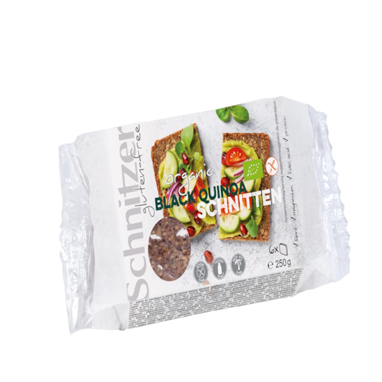Schnitzer Glutenfritt Ekologiskt Bröd Black Quinoa 250 g