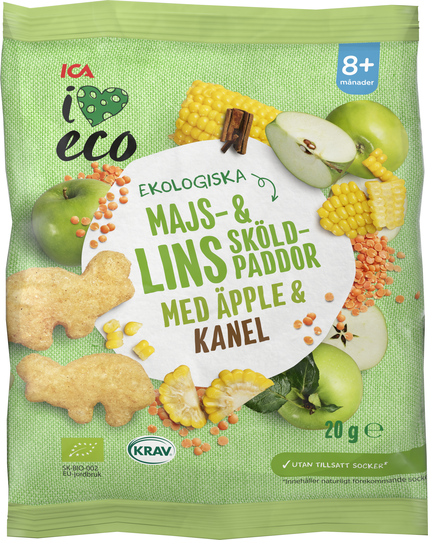 ICA I Love Eco Majs/Lins Sköldpadda 20 g