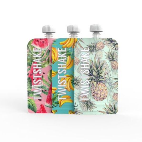 Twistshake 3x Refill Squeeze Bag 220 ml