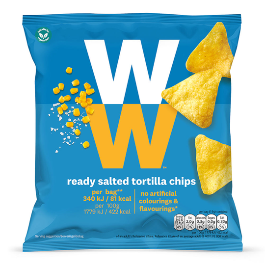 WW ViktVäktarna Saltade Tortillachips 19 g