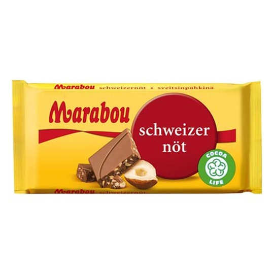 Marabou Schweizernöt Chokladkaka - 24 gram