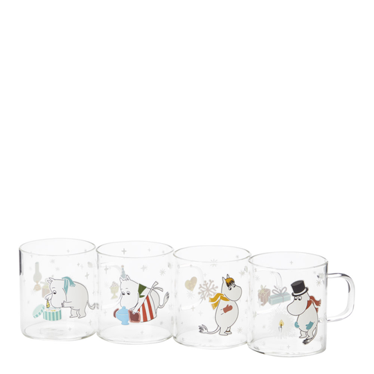 Cervera X Mumin - Mumin Glöggmugg i Glas 2021 18 cl 4-pack