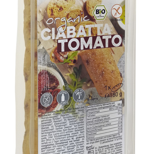 Schnitzer Glutenfri Ekologisk Ciabatta Tomat 2x180 g