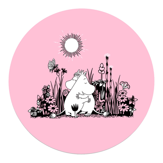 Opto Design - Mumin Kram Runt Grytunderlägg 21cm Rosa
